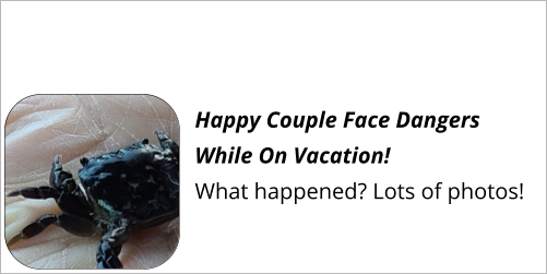 Happy Couple Face Dangers While On Vacation! What happened? Lots of photos!